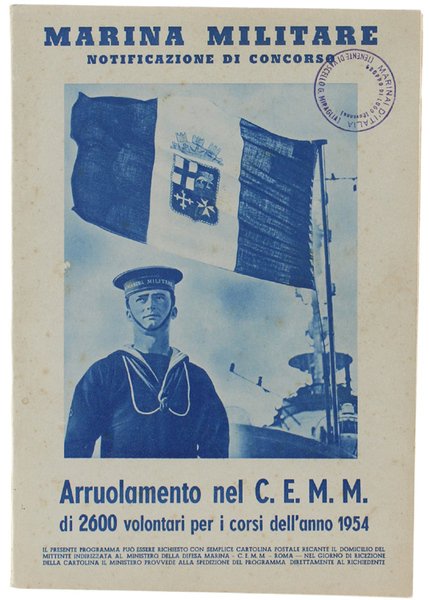 MARINA MILITARE. NOTIFICAZIONE DI CONCORSO: ARRUOLAMENTO NEL C.E.M.M. DI 2600 …