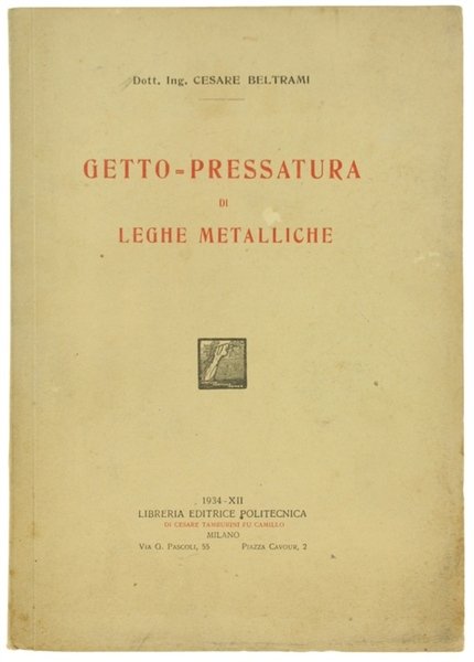 GETTO-PRESSATURA DI LEGHE METALLICHE | Immagine principale