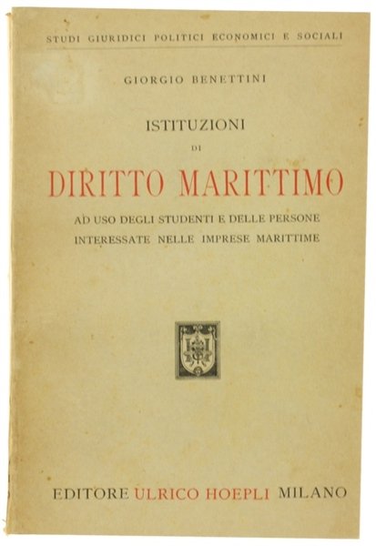 ISTITUZIONI DI DIRITTO MARITTIMO ad uso degli studenti e delle …