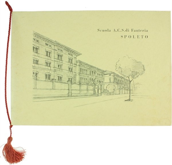 SCUOLA A.C.S. DI FANTERIA - SPOLETO. CALENDARIO 1969 con cordoncino …