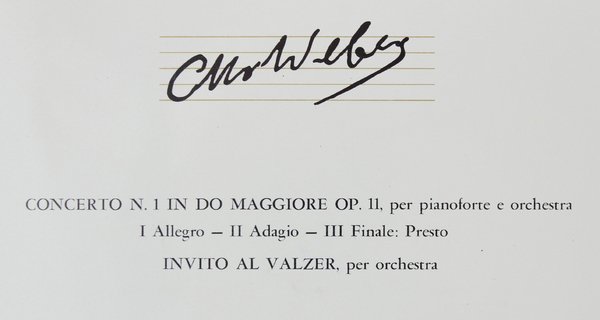WEBER CARL MARIA VON WEBER - 3 dischi NUOVI nei … | Immagine principale