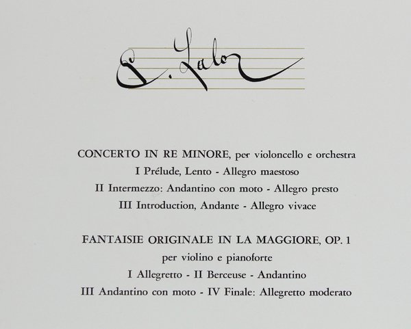 EDOUARD LALO - 2 dischi NUOVI nei fascicoli NUOVI: (Fabbri …