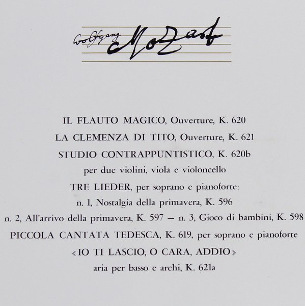 WOLFGANG AMADEUS MOZART: ANNO 1791. Serie completa 6 dischi NUOVI …