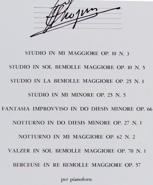 CHOPIN FRYDERYK. 4 dischi NUOVI nei fascicoli NUOVI. Fabbri - …