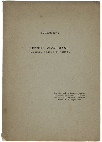 LETTURE VIVALIANE: "ARSILDA REGINA DI PONTO".