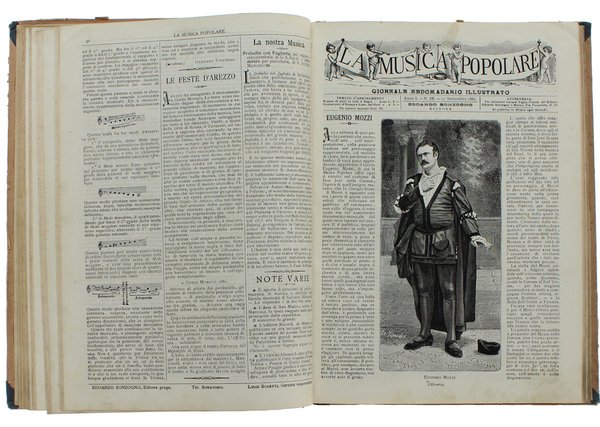 LA MUSICA POPOLARE. Giornale ebdomadario illustrato di testo, musica e …