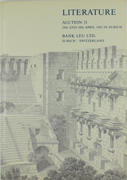 AUCTION 31 - Catalogue of the important library on numismatics …