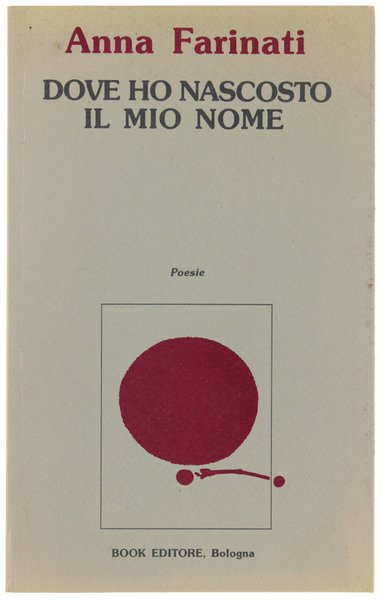 DOVE HO NASCOSTO IL MIO NOME. Poesie.