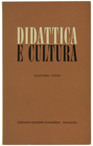 DIDATTICA E CULTURA.