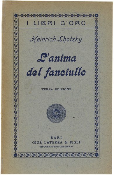 L'ANIMA DEL FANCIULLO.