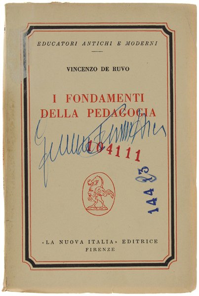 I FONDAMENTI DELLA PEDAGOGIA. | Immagine principale