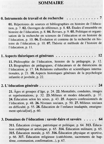 HISTOIRE DE L'EDUCATION. N° 71-72 - septembre 1996