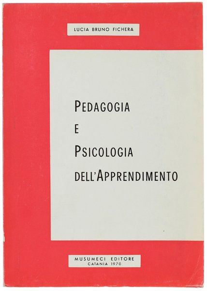 PEDAGOGIA E PSICOLOGIA DELL'APPRENDIMENTO. | Immagine principale