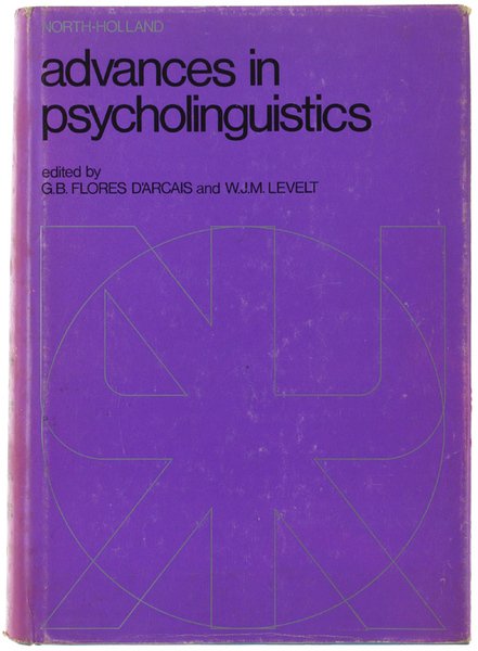 ADVANCES IN PSYCHOLINGUISTICS. Research papers presented at the Bressanone Conference … | Immagine principale