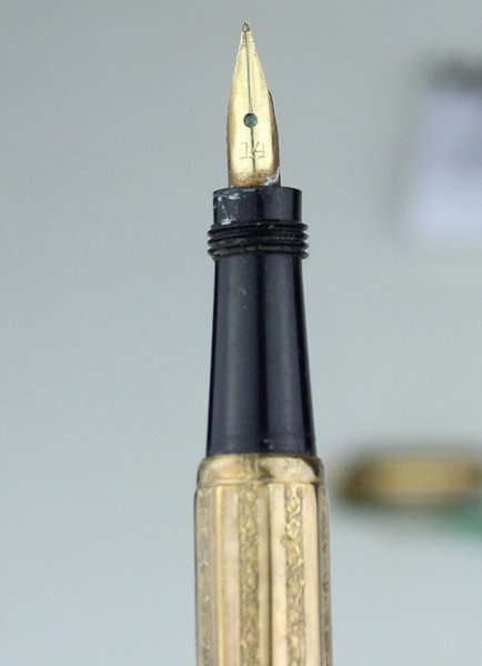 PENNA STILOGRAFICA vintage modello da signora (9 cm), pennino rientante | Immagine Gallery 6