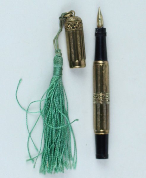 PENNA STILOGRAFICA vintage modello da signora (9 cm), pennino rientante | Immagine Gallery 9