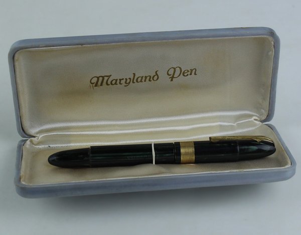 MARYLAND PEN. Penna stilografica vintage. Pennino oro 14 Kt. NUOVA …