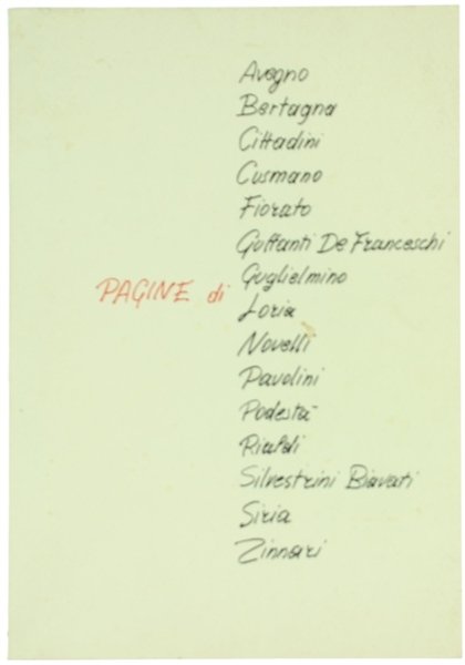 PAGINE DI .