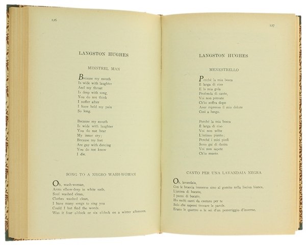 NUOVISSIMA POESIA AMERICANA E NEGRA. Con testo a fronte. 1949-1953.