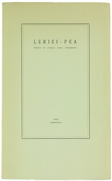 LERICI - PEA. Premio di poesia anno sedicesimo.