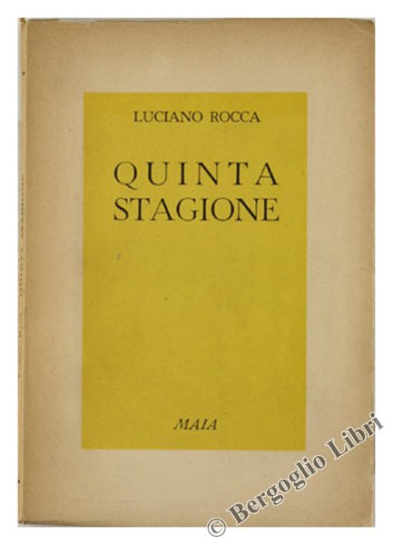 QUINTA STAGIONE [bella dedica dell'Autore] | Immagine Gallery 1
