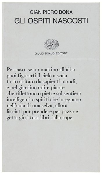 GLI OSPITI NASCOSTI. | Immagine principale