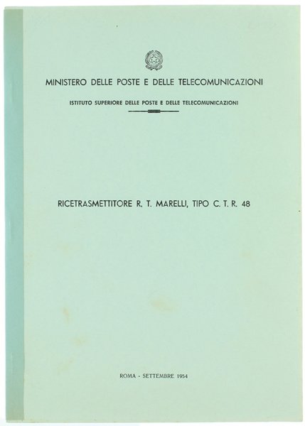 RICETRASMETTITORE R.T. MARELLI, TIPO C.T.R. 48.