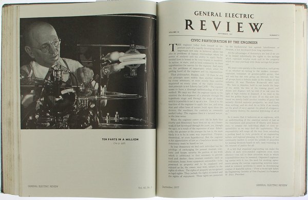 GENERAL ELECTRIC REVIEW - Volume 40 - 1937.
