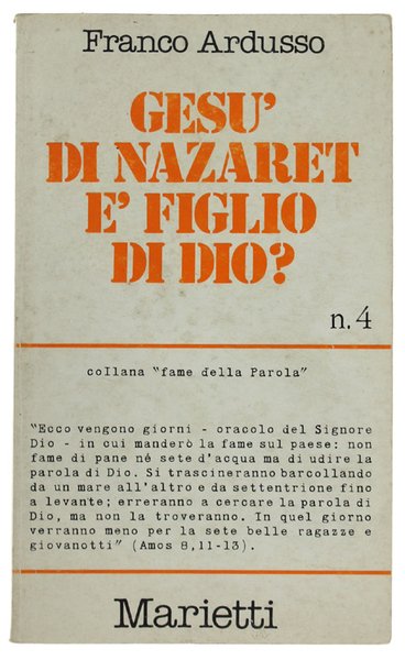 GESU' DI NAZARET E' FIGLIO DI DIO? | Immagine principale