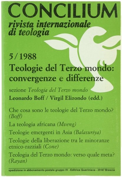 TEOLOGIE DEL TERZO MONDO: CONVERGENZE E DIFFERENZE.