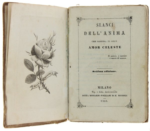 SLANCI DELL'NIMA CHE SOSPIRA IL SOLO AMORE CELESTE.