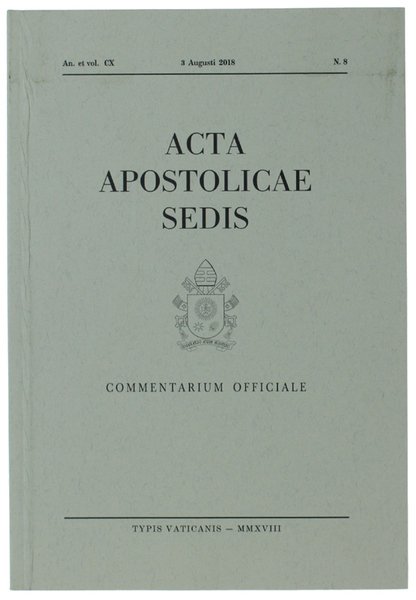 ACTA APOSTOLICAE SEDIS. Commentarium Officiale. An. et vol. CX, N. …