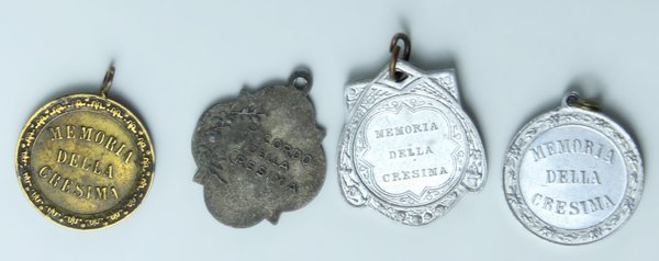 MEMORIA DELLA CRESIMA: 4 MEDAGLIETTE RICORDO | Immagine Gallery 1