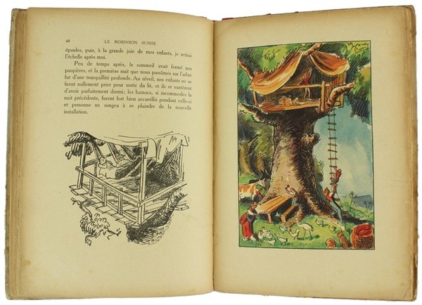 LE ROBINSON SUISSE. Adaptation de Marguerite Reynier. Illustrations de Pierre …
