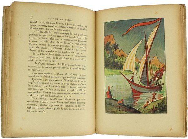 LE ROBINSON SUISSE. Adaptation de Marguerite Reynier. Illustrations de Pierre …
