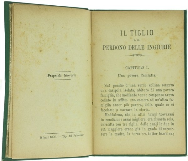 RACCONTI. Il tiglio o il perdono delle ingiurie - Il …