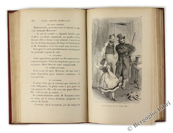 QUEL AMOUR D'ENFANT! Ouvrage illustré de 79 vignettes par E.Bayard.