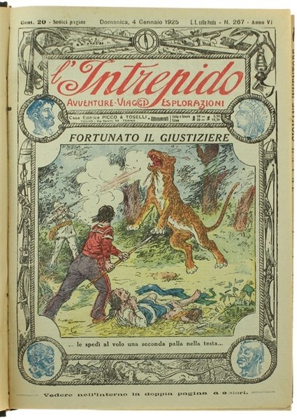 L'INTREPIDO. Avventure - Viaggi - Esplorazioni. Annata completa 1925.