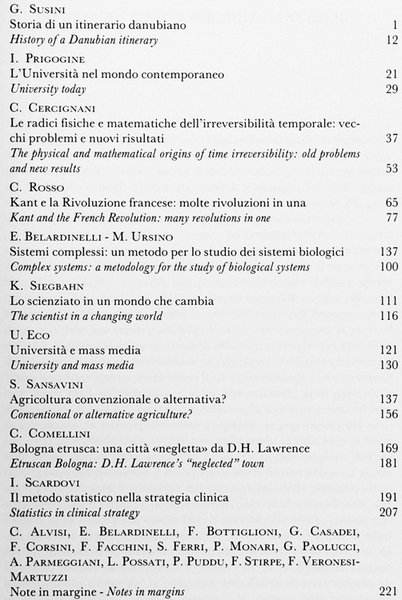 ALMA MATER STUDIORUM. Rivista scientifica dell'Università di Bologna. 1989 -Anno …