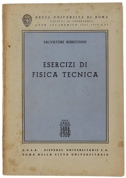 ESERCIZI DI FISICA TECNICA.