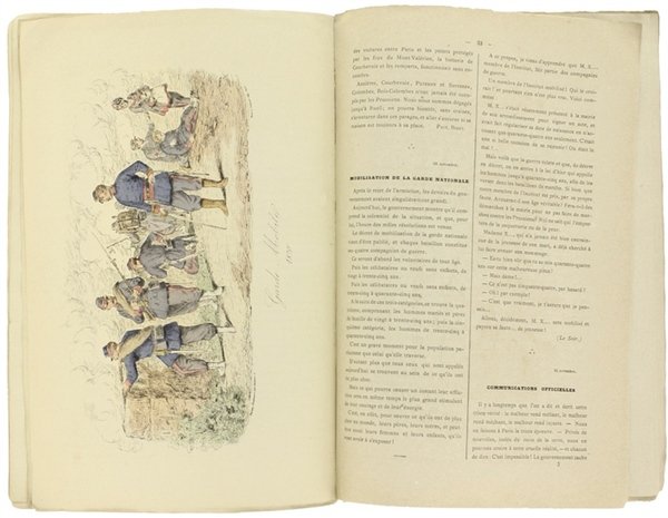 JOURNAL D'UNE PARISIENNE PENDANT LE SIEGE accompagné de plusieurs gravures …