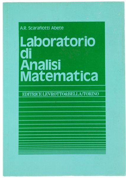 LABORATORIO DI ANALISI MATEMATICA.
