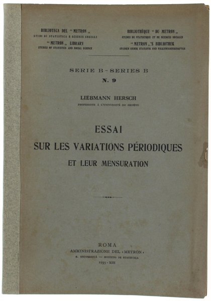 ESSAI SUR LES VARIATIONS PERIODIQUES ET LEUR MENSURATION (texte français)