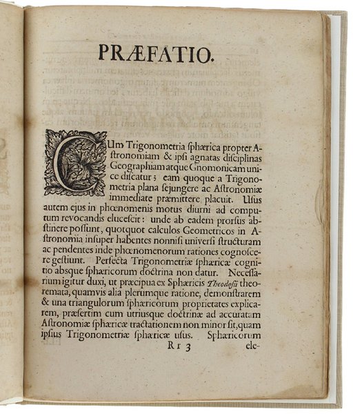 ELEMENTA SPHAERICORUM ET TRIGONOMETRIAE SPHAERICAE.