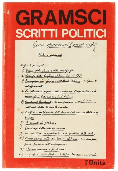 SCRITTI POLITICI. Volume 2. A cura di Paolo Spriano.
