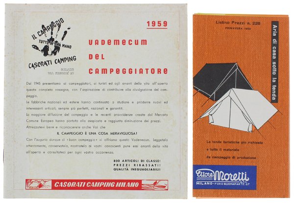 VADEMECUM DEL CAMPEGGIATORE 1959
