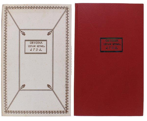 ORYGINA: USTAW SEYMU - 1791.