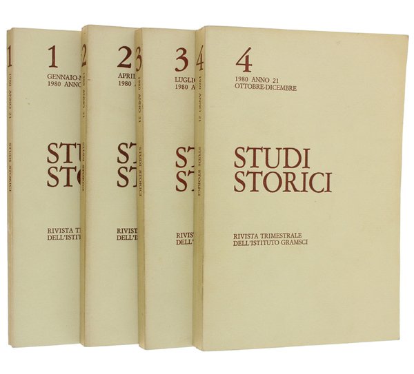 STUDI STORICI - Rivista trimestrale dell'Istituto Gramsci. Annata 1980 completa.