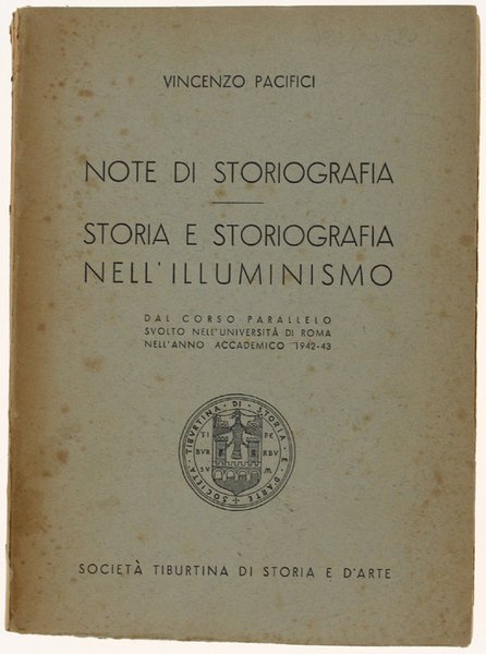 NOTE DI STORIOGRAFIA - STORIA E STORIOGRAFIA NELL'ILLUMINISMO. Dal corso … | Immagine principale