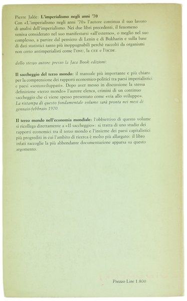 L'IMPERIALISMO NEGLI ANNI '70.